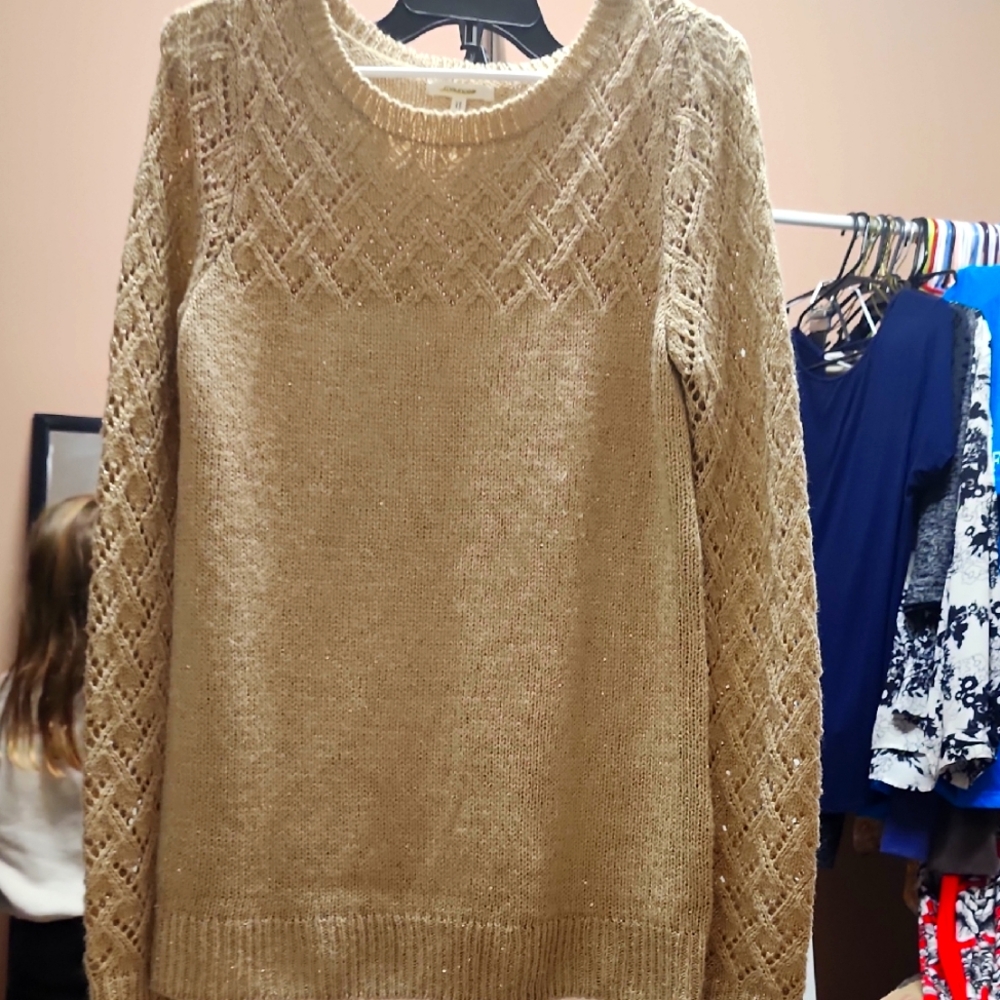 Maurices Women's Gold Sweater Size Small